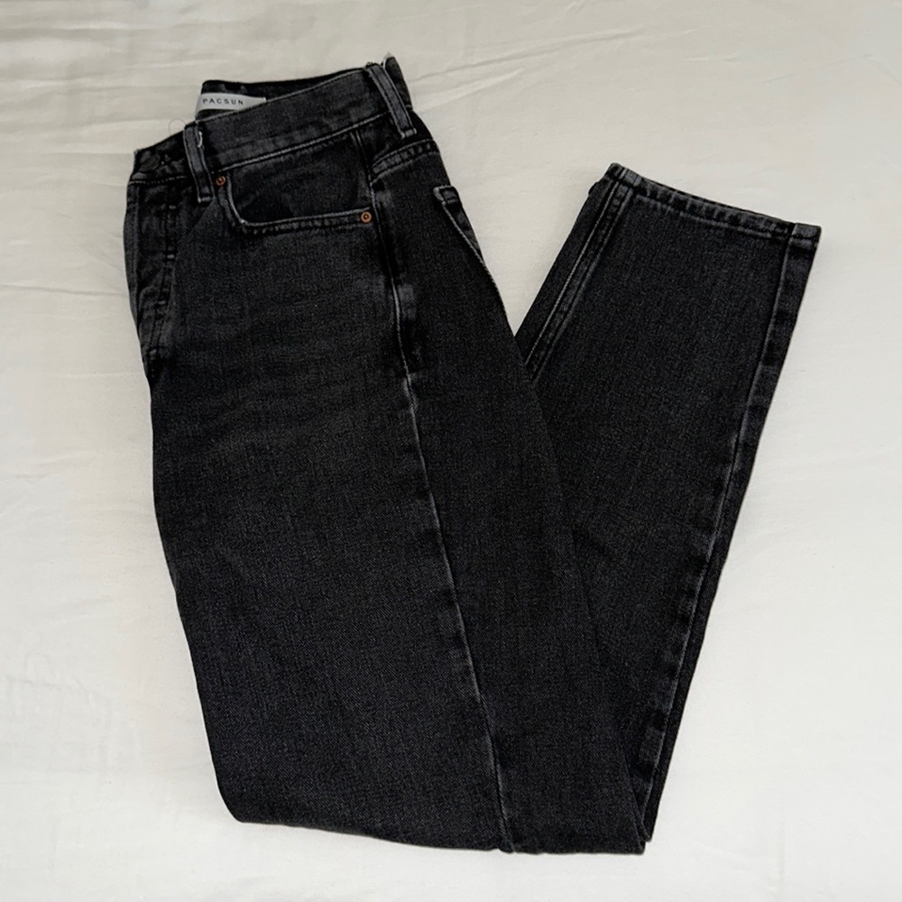 PacSun Black Wash Ultra High Rise Slim Denim Pants